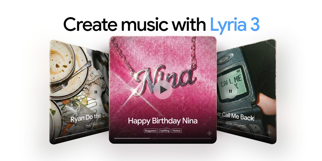 Google Gemini rolls out Lyria 3, lets users create custom 30-second tracks from text or photos