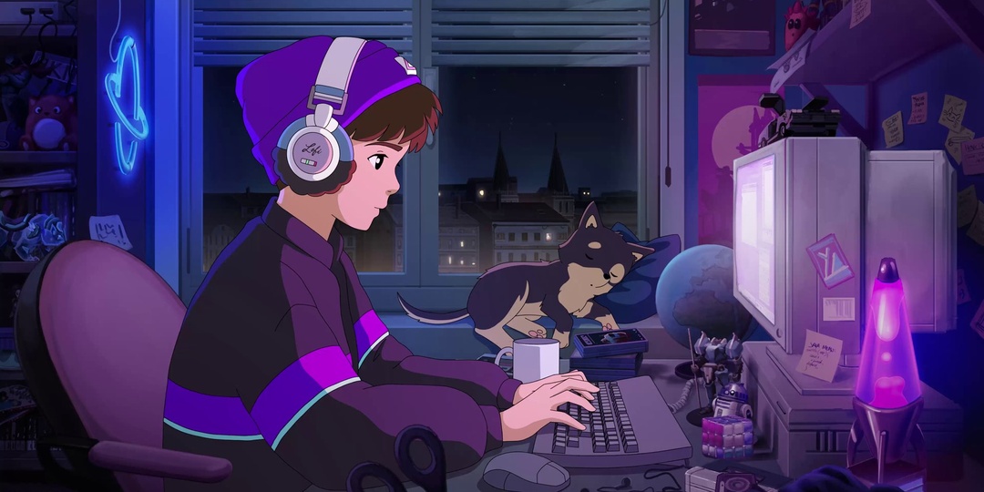 Lofi Girl launches new 24-hour synthwave livestream featuring new character, "Synthwave Boy"