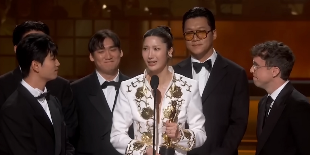'Kpop Demon Hunters' team cut off mid speech while accepting Oscar for best original song with 'Golden'