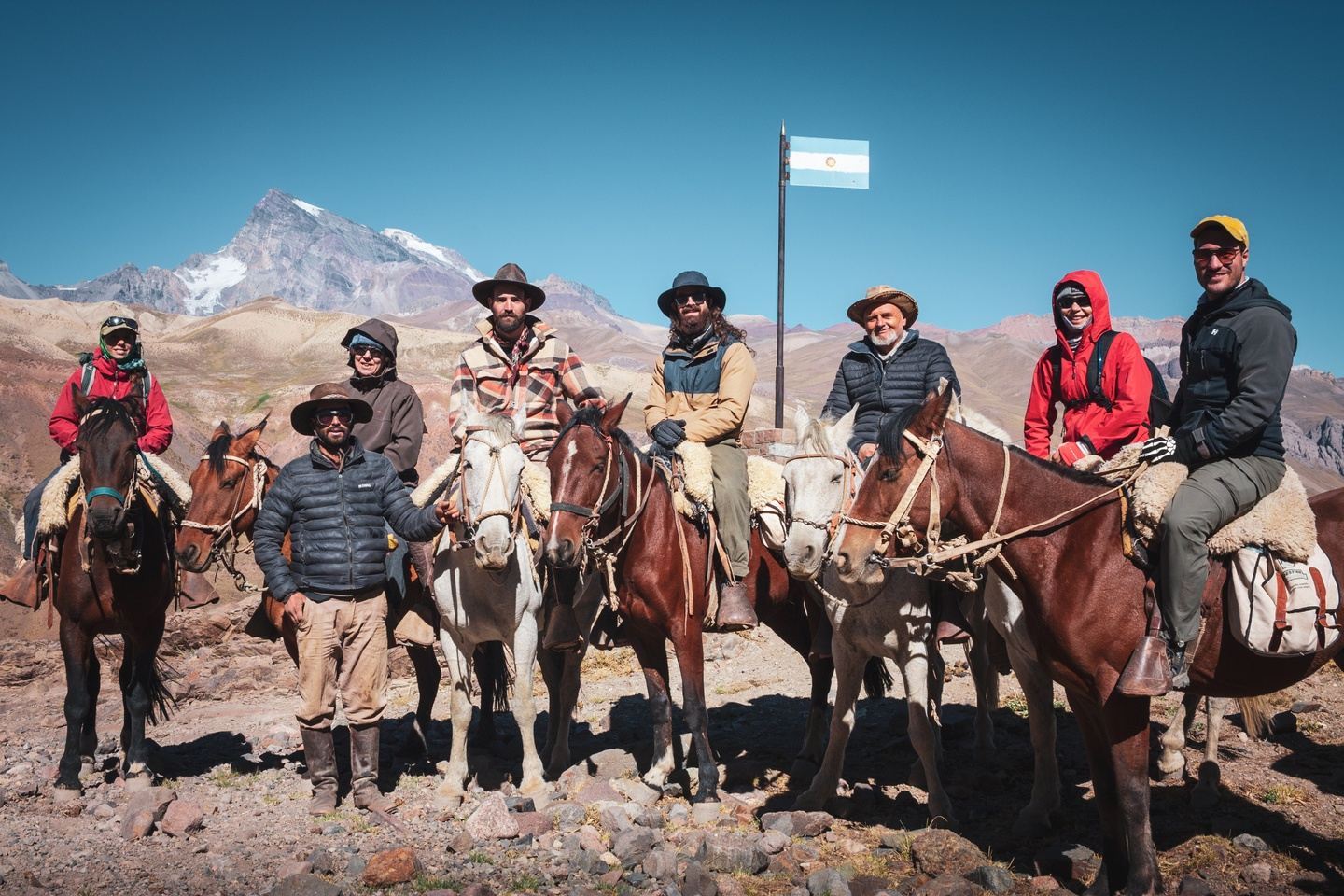 Andes Crossing on Horseback