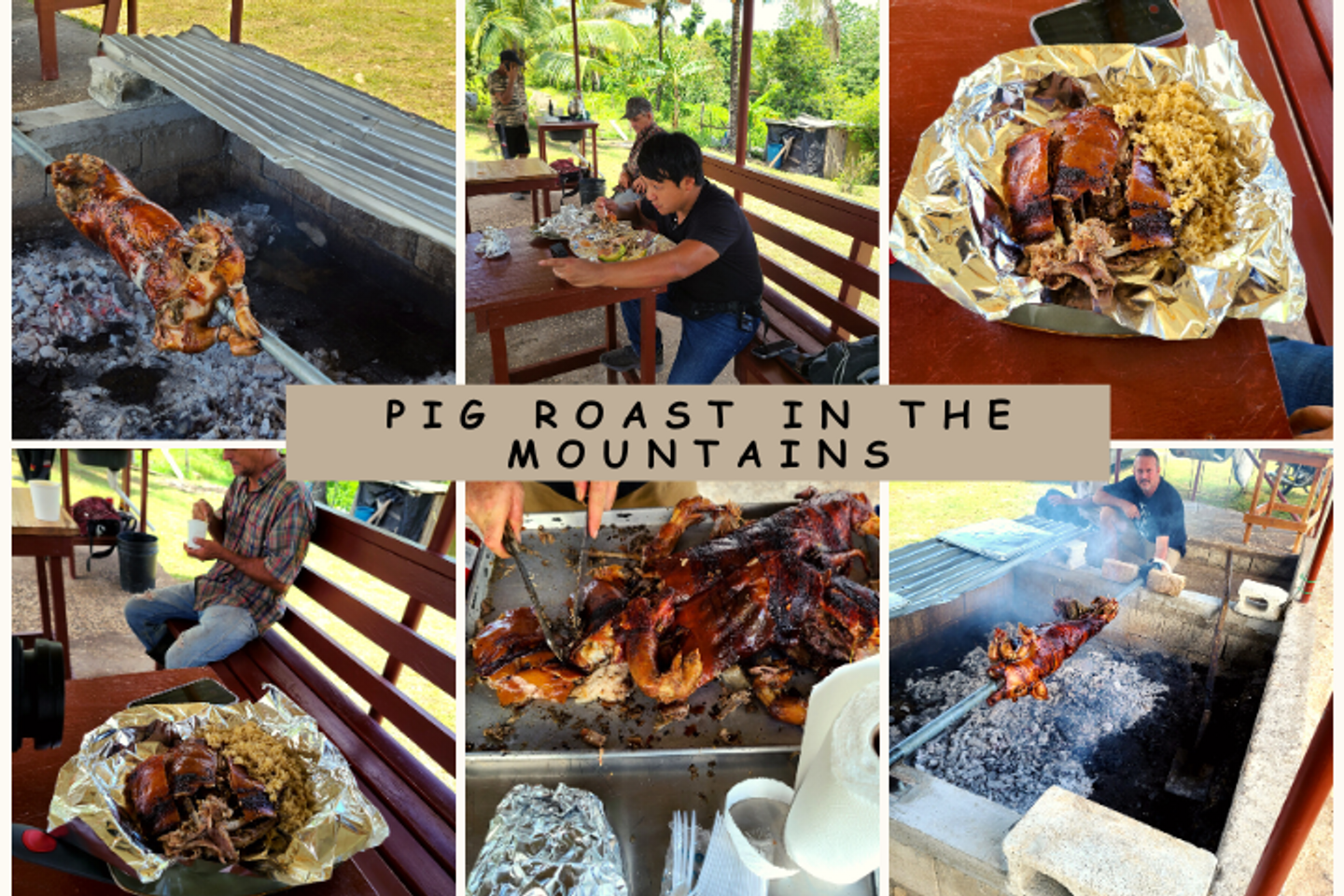 Pig Roast in countryside