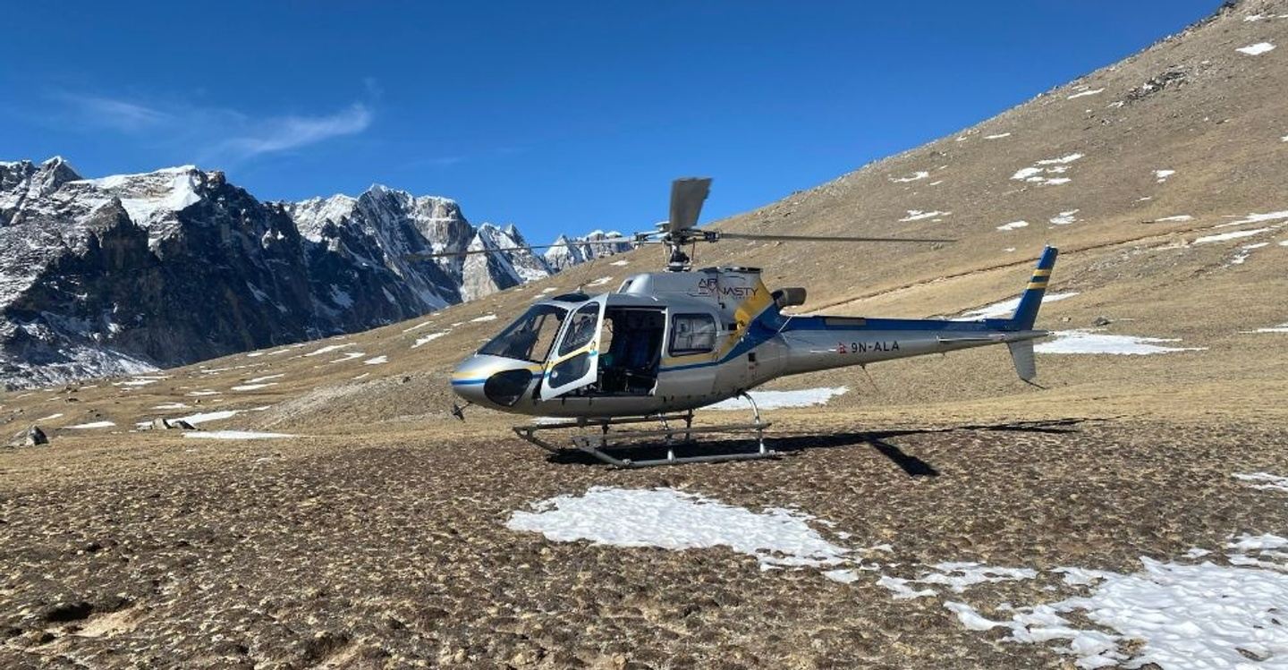 Dingboche to Kathmandu Helicopter Flight