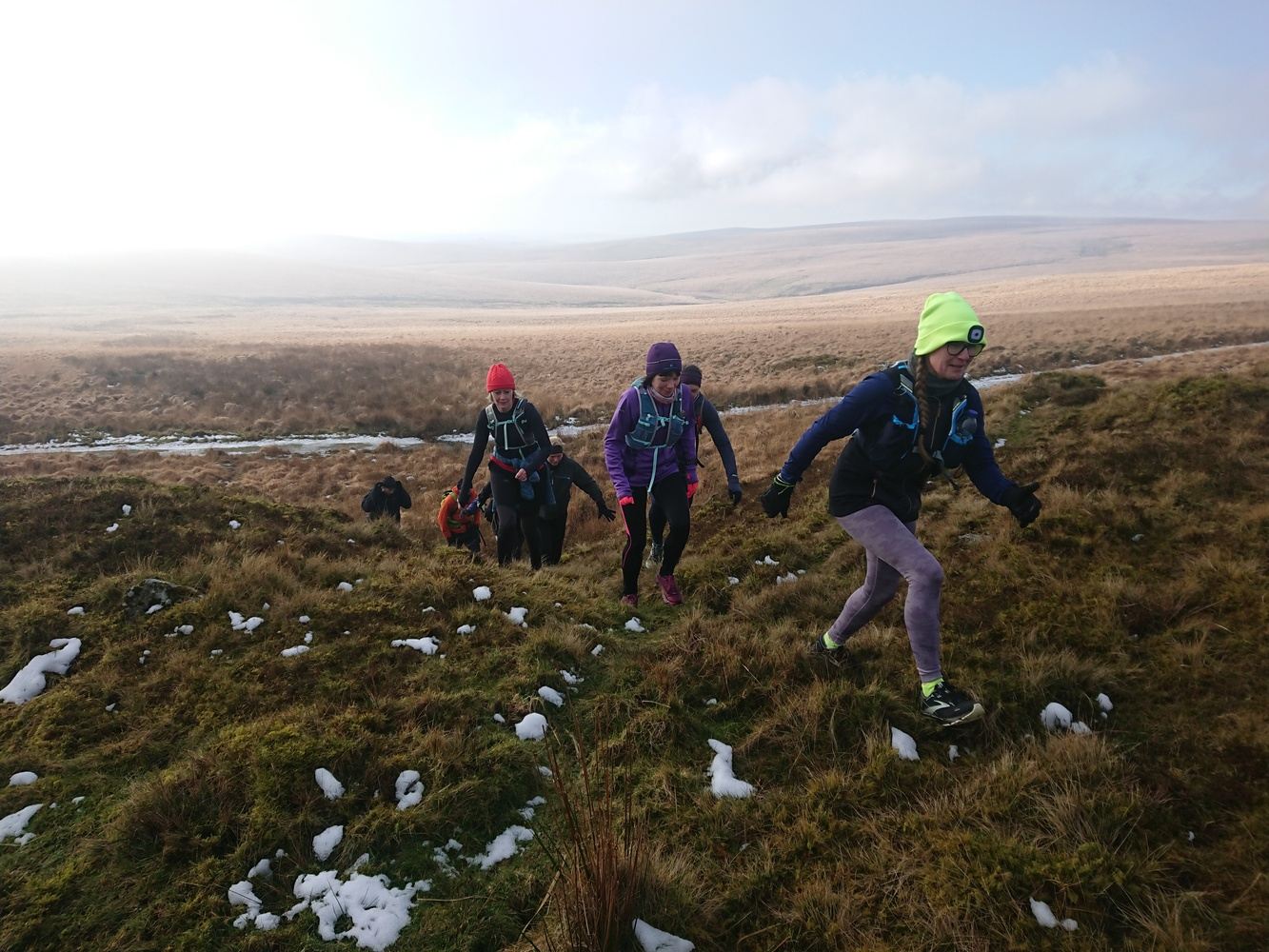 Dartmoor fells, trail running and yoga camp