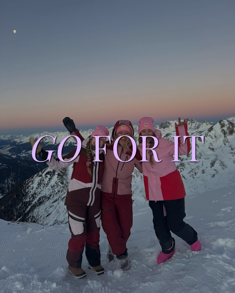GO FOR IT  // SKISISTERS on slopes ski trip (LEVEL 3)