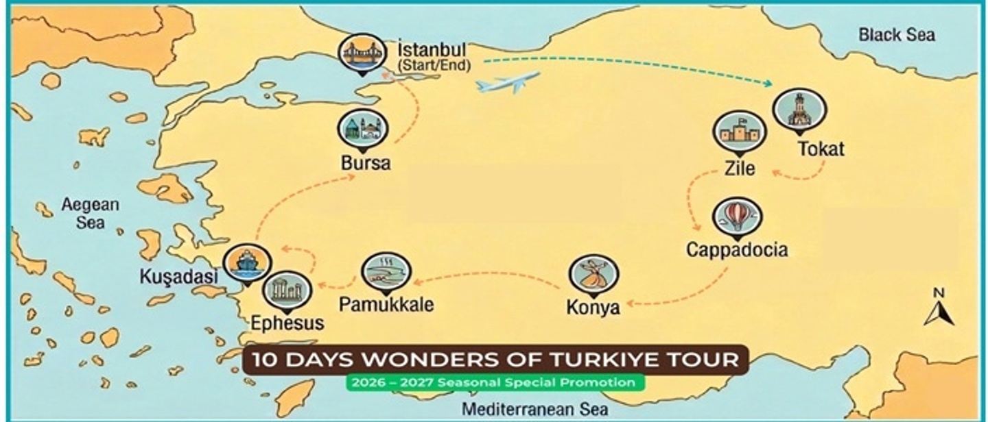 10-DAY HIGHLIGHTS OF TÜRKİYE