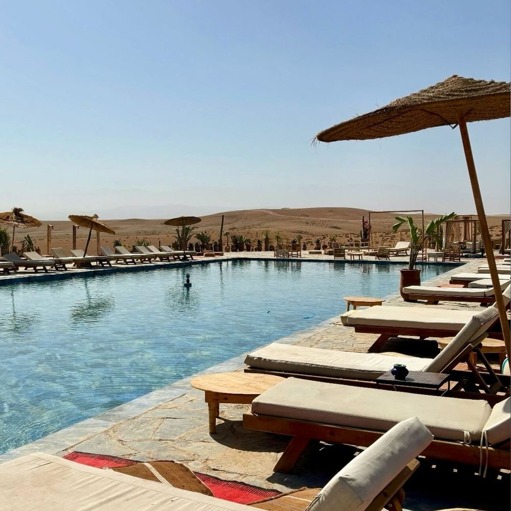 Agafay Desert Day Pass : 3 Course Lunch & Pool Pass + Quad Ride