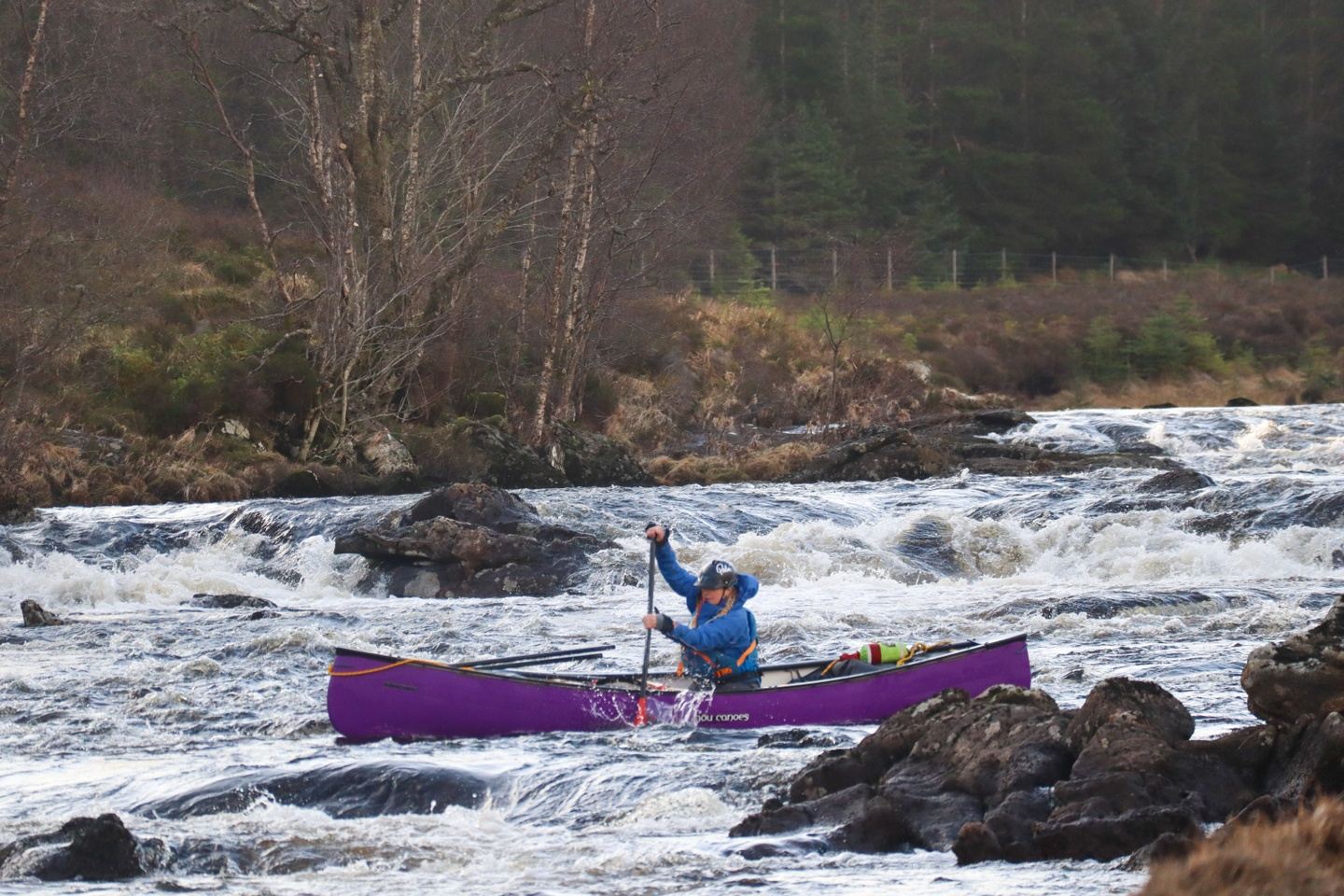 Scotland White Water Canoe Grade 2/3 Rivers with Emy McLeod