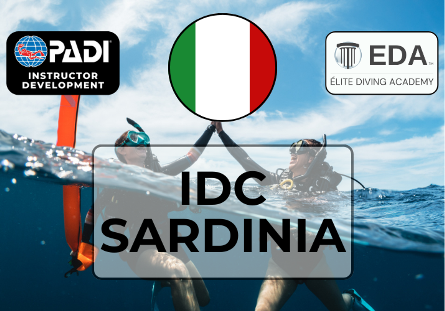 PADI Diving Instructor Course in Sardinia - Golfo Aranci