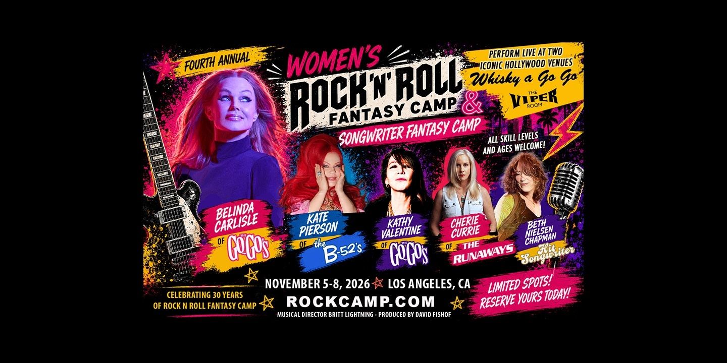 Women's Rock N Roll + Songwriting Fantasy Camp
