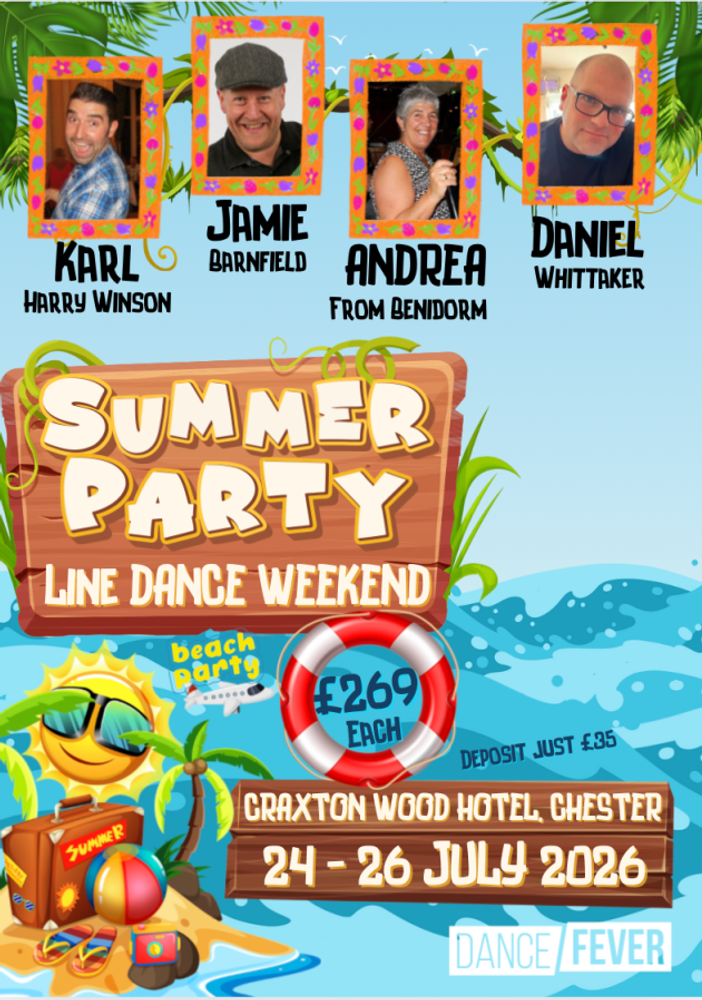 Summer Party Weekend 2026 in Craxton Wood Hotel, Parkgate road, Chester ...