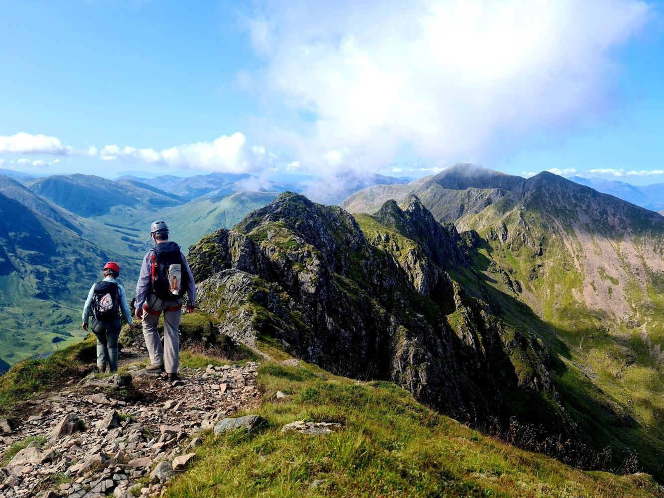 Guided Traverse of the Aonach Eagach - Private Guiding