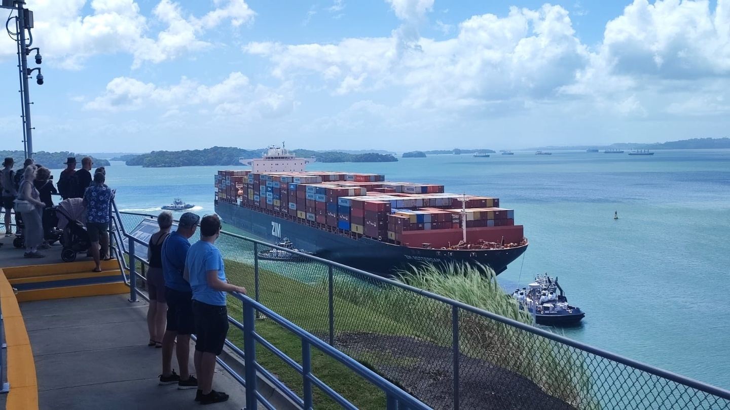 From Colon Port - New Canal Locks & San Lorenzo Fort