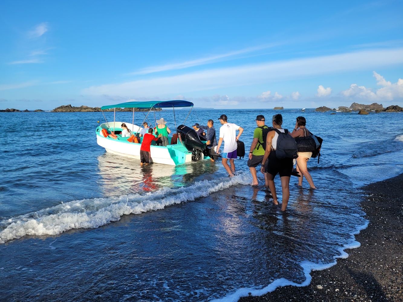 Boat from San Josecito Beach to Sierpe