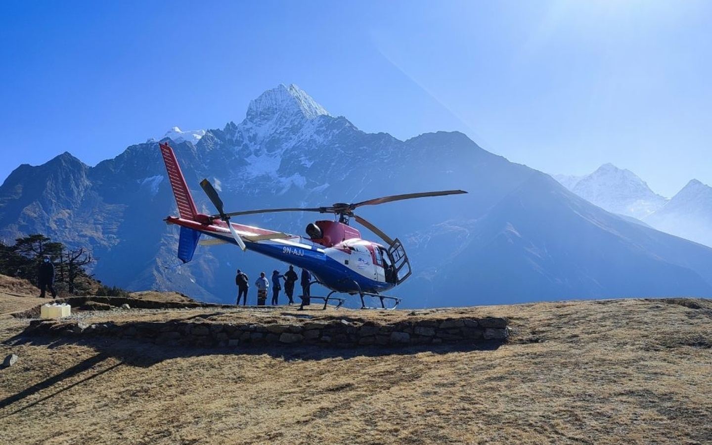 Namche Bazaar to Kathmandu Helicopter Flight