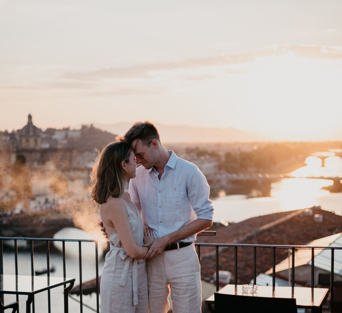 Romantic Proposal in Florence