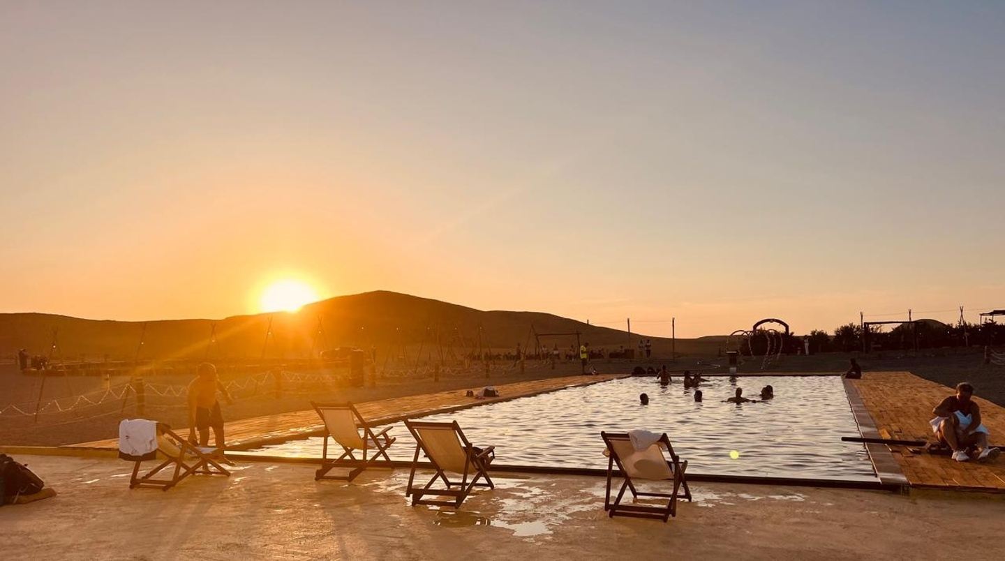 Agafay Desert Dinner Show + Transportation + Camel & Quad Ride + Pool