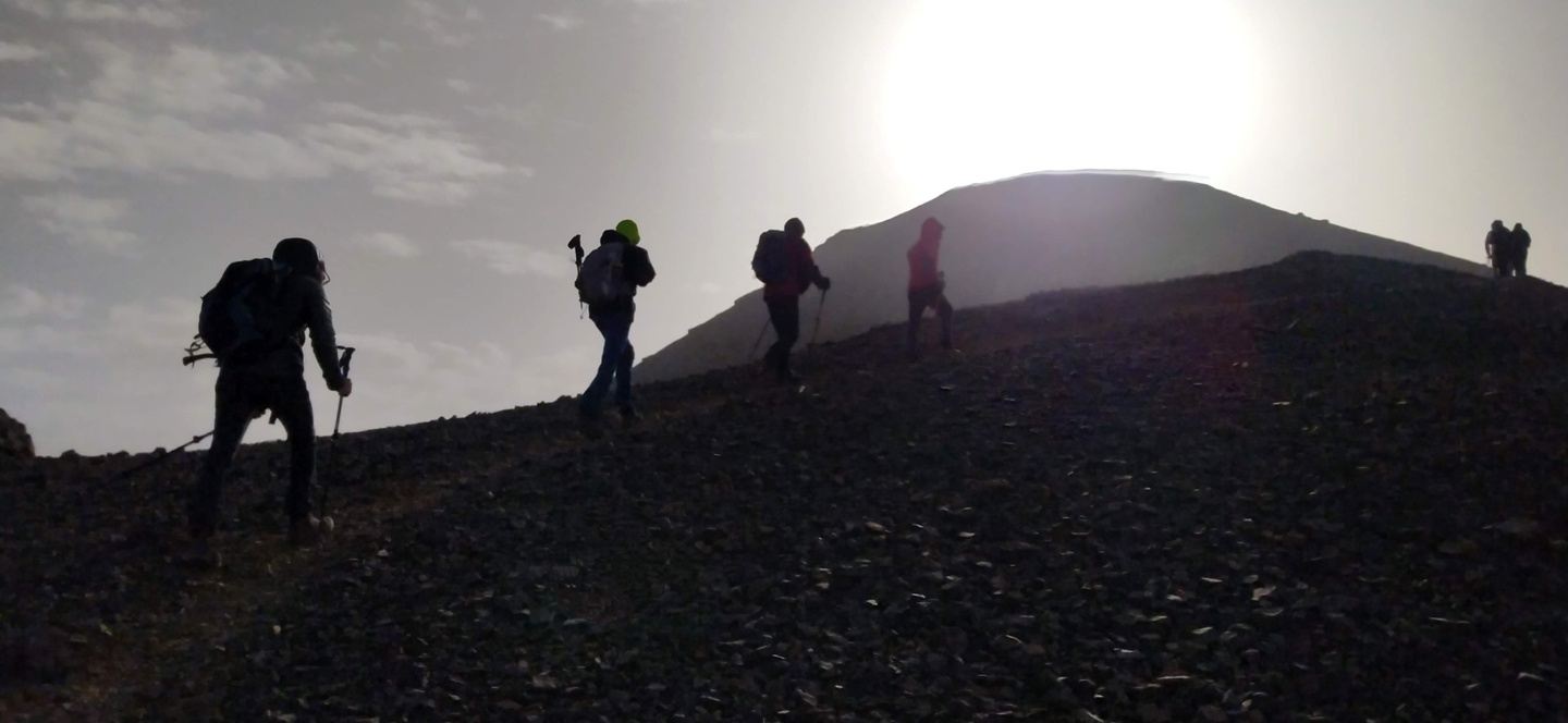 La cima y las gargantas del M´goun (4.071 m)