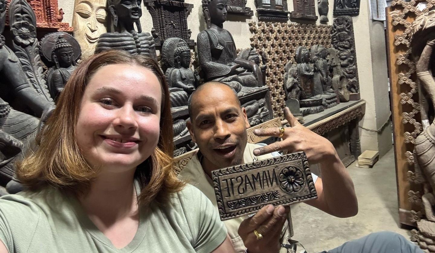 Wood Carving Workshop in Thamel