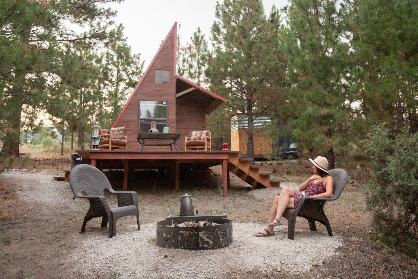 Chickadee's Micro-Cabin near Flathead Lake Montana