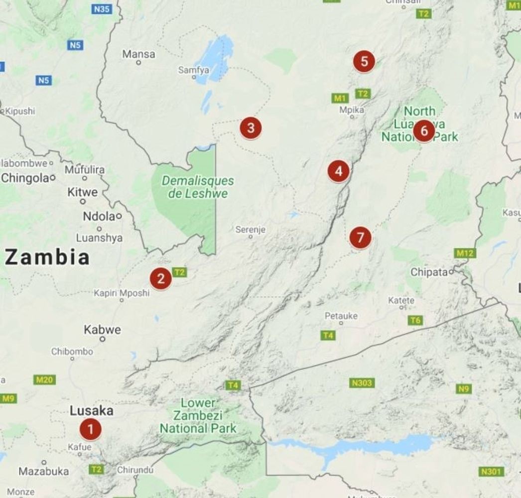 The Great Zambian Circuit, Accommodated tour