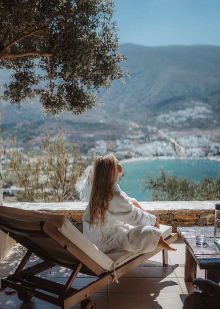BIG BLUE Yoga and Swim Retreat in Amorgos Greek islands with Malia Hil