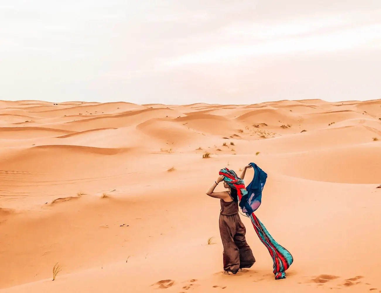 Night in Erg Chegaga Desert from Foum Zguid