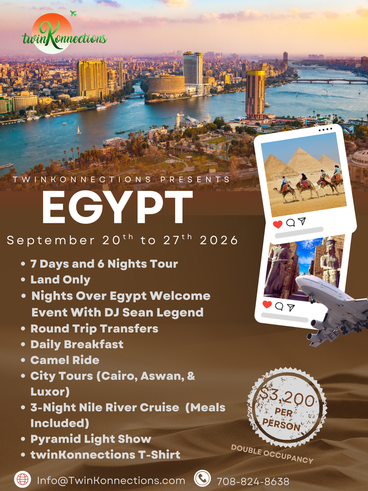 TwinKonnections Presents: Egypt - September 2026