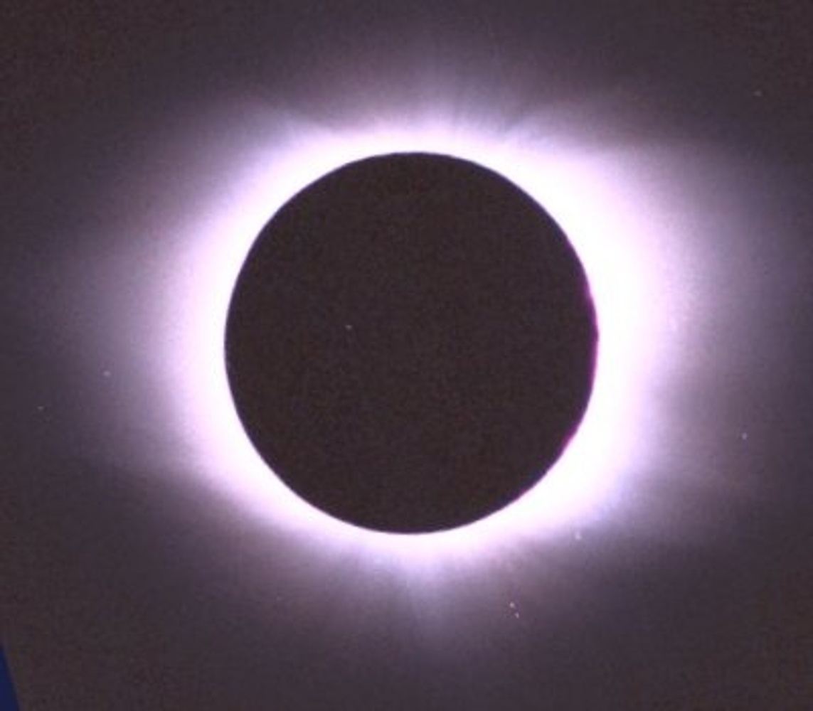 Totality Over Texas Dive