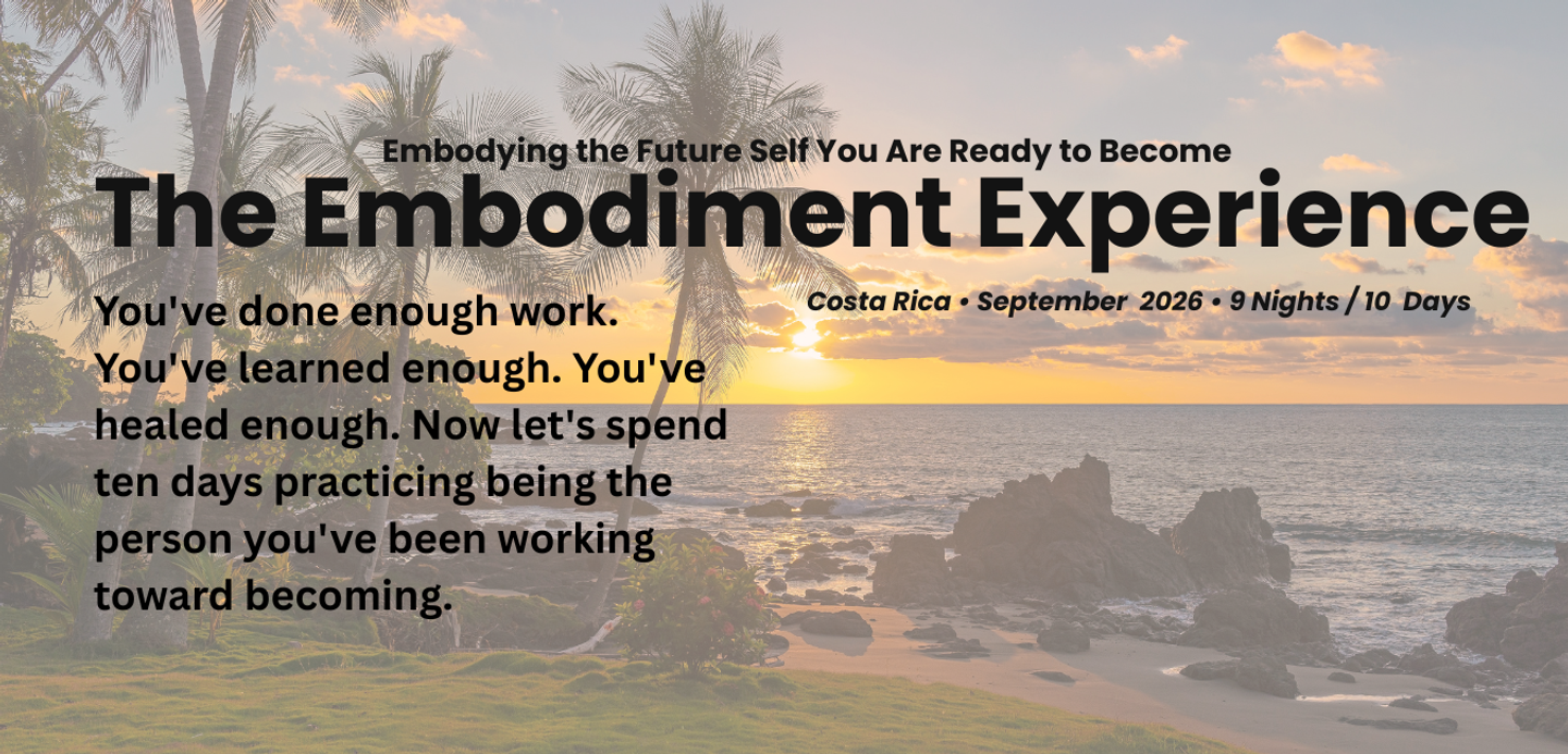 The Embodiment Experience- September 2026
