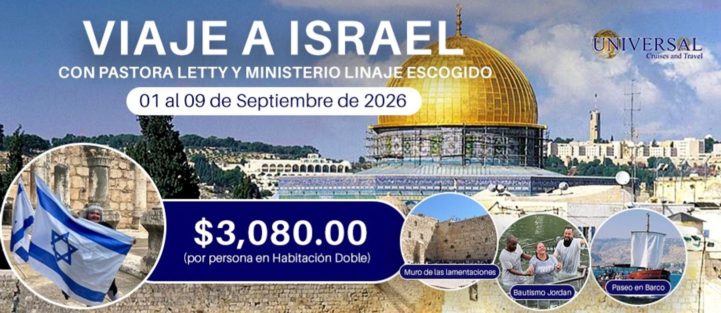 Viaje a Israel con Pastora Letty y Ministerio Linaje Escogido