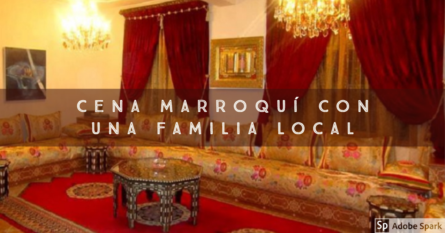 Cena marroquí con una familia local
