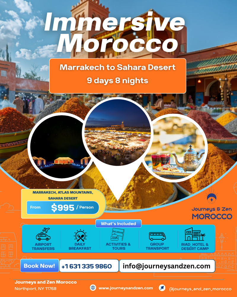 Immersive Morocco Marrakech to Sahara