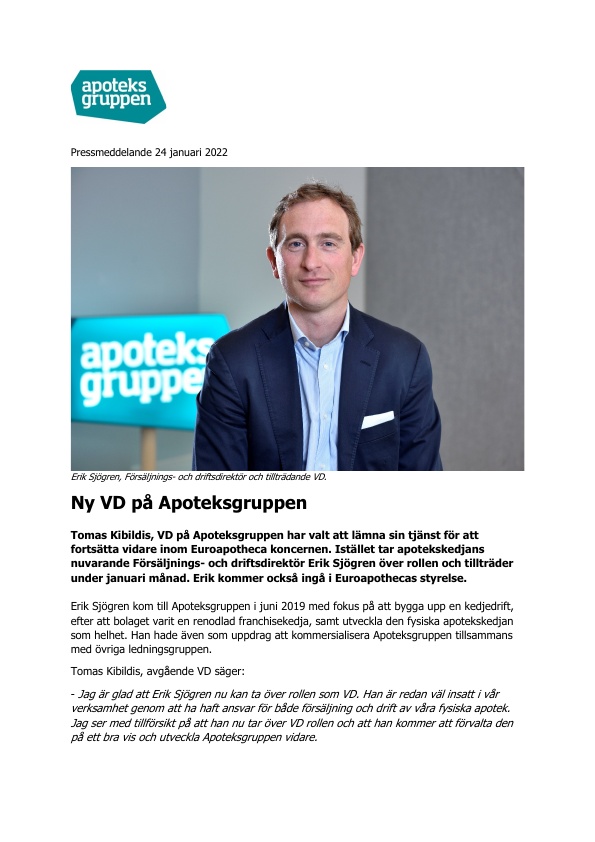 220124_Ny VD på Apoteksgruppen