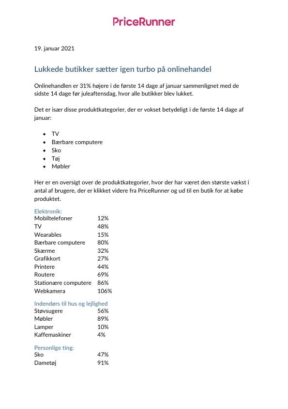 Nedlukning sætter turbo på nethandel