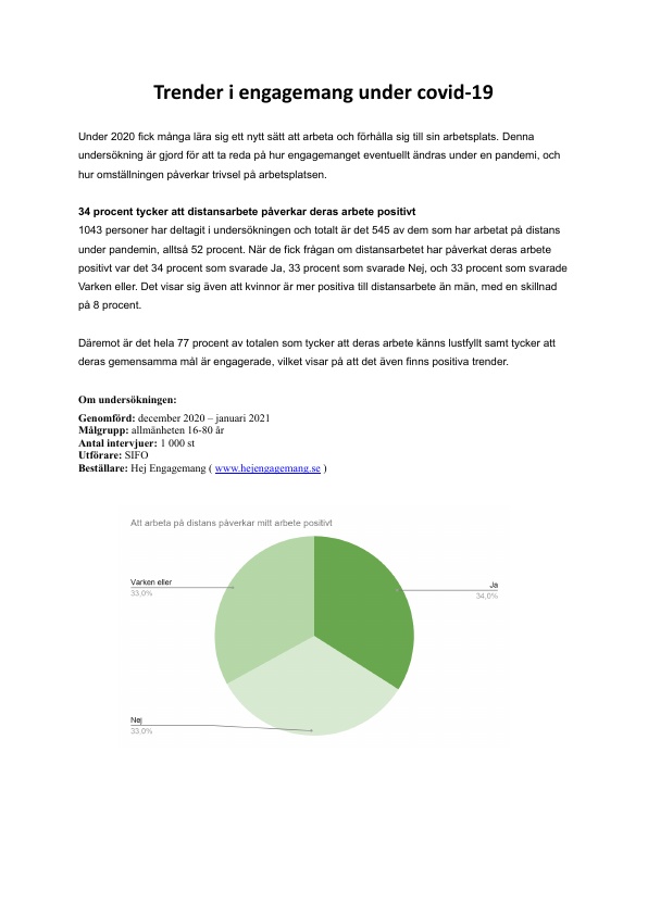 Rapporten "Trender i engagemang under covid-19"