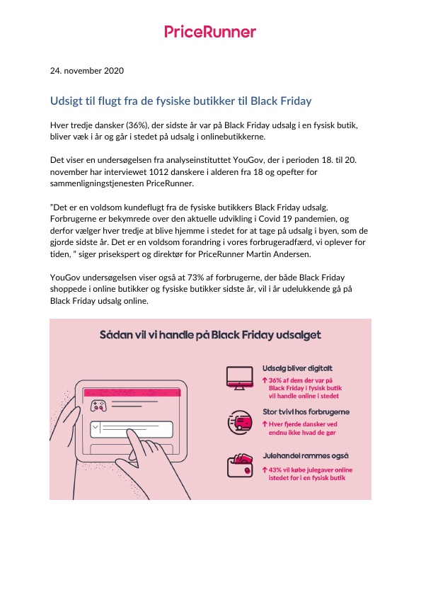 Kundeflugt fra de fysiske butikker til Black Friday