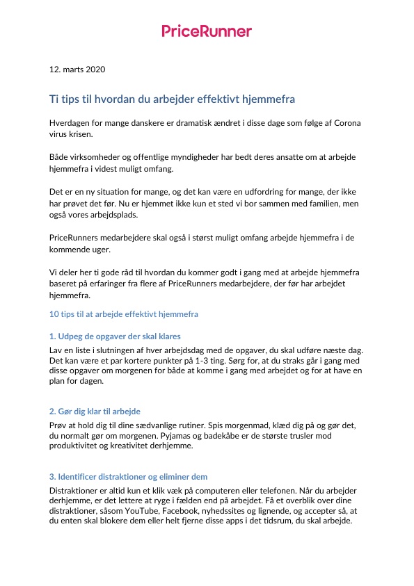 Ti tips til hvordan du arbejder effektivt hjemmefra