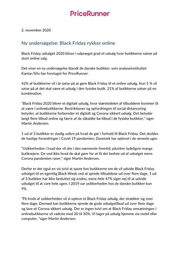 Black Friday 2020 rykker online