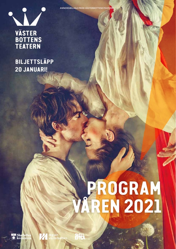 Västerbottensteaterns säsongsprogram våren 2021.