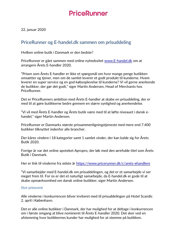 Årets E-handler 2020