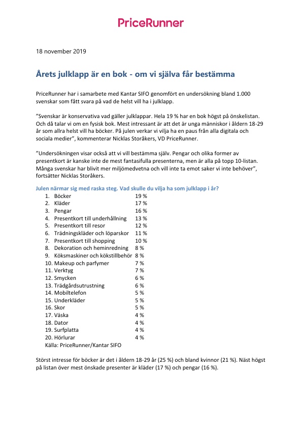 Årets julklapp 2019