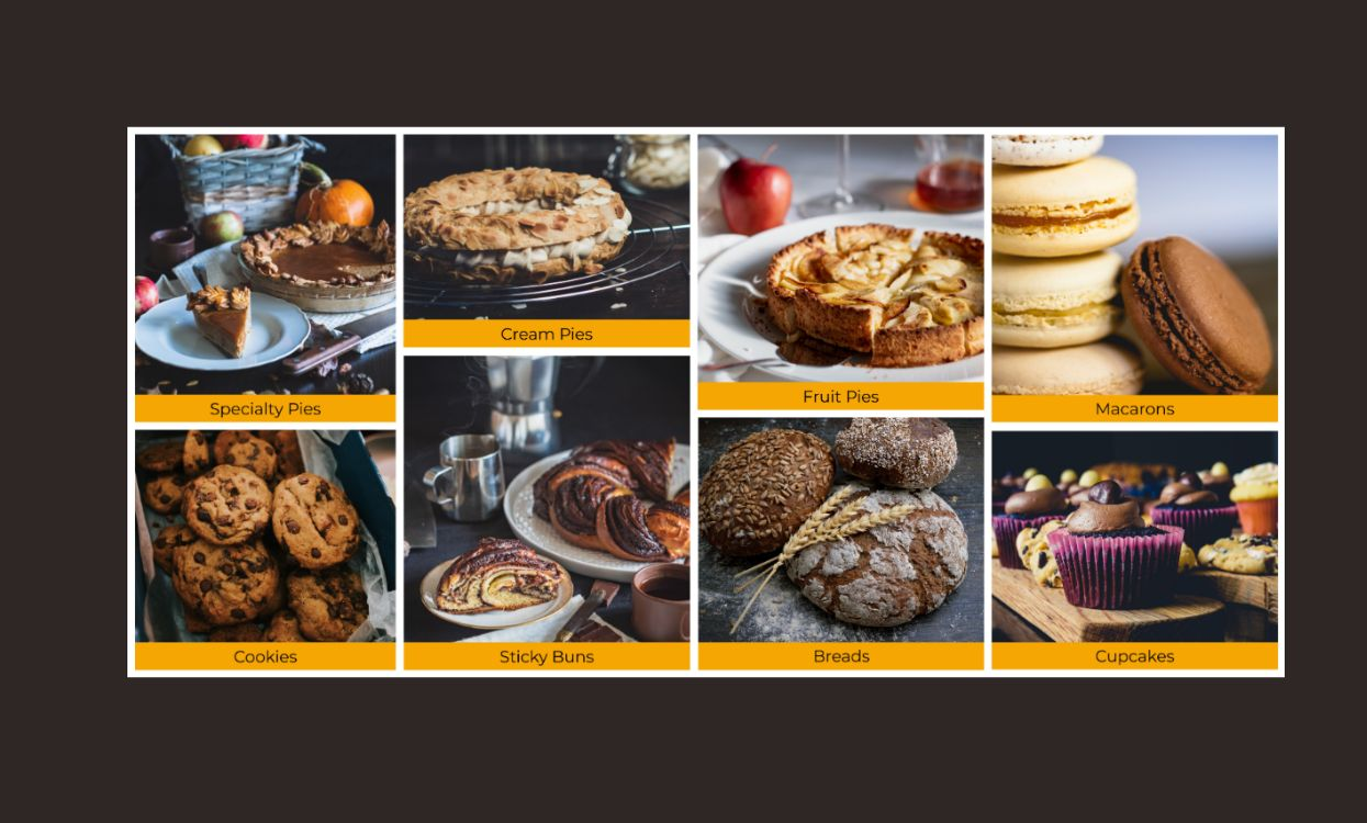 Stackby Baked Goods Order Form Template interface showing customer orders and delivery tracking. Templates