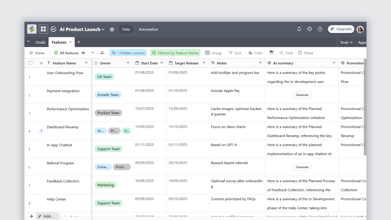 AI Product Launch Template | Plan, Execute & Optimize with AI Templates