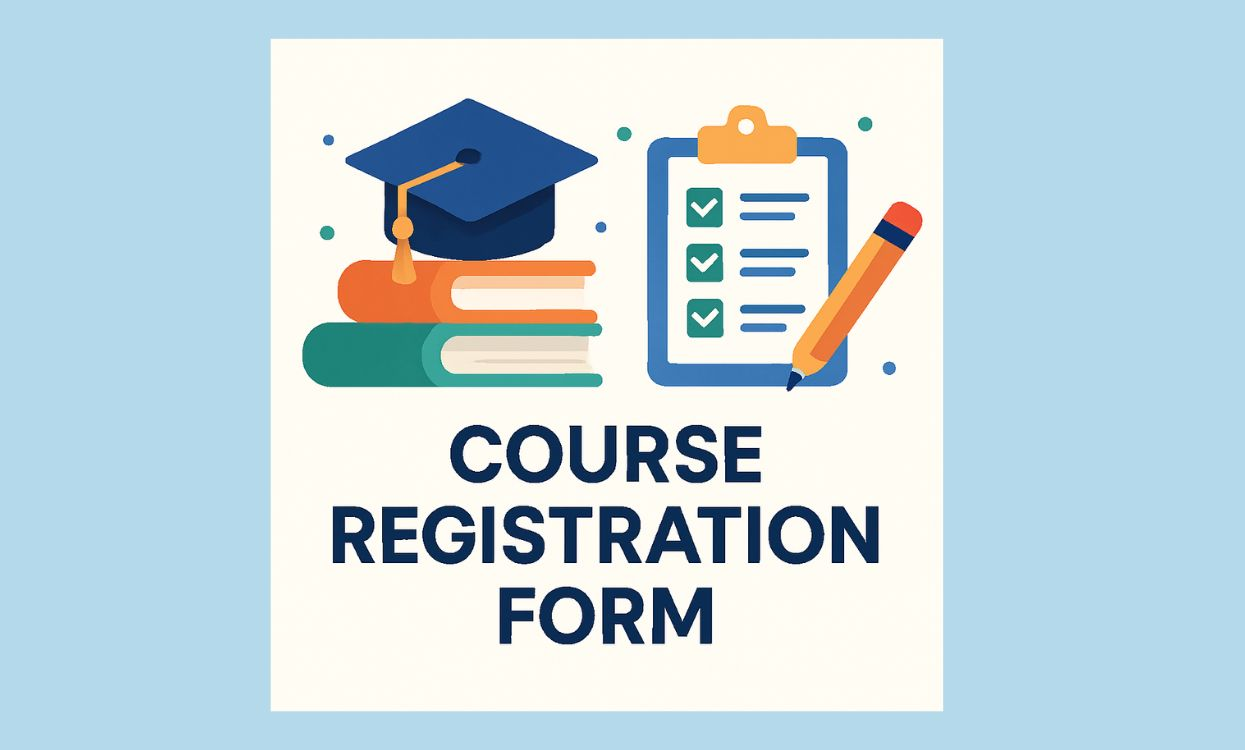 Course Registration Form template in Stackby for student enrollment and course management. Templates