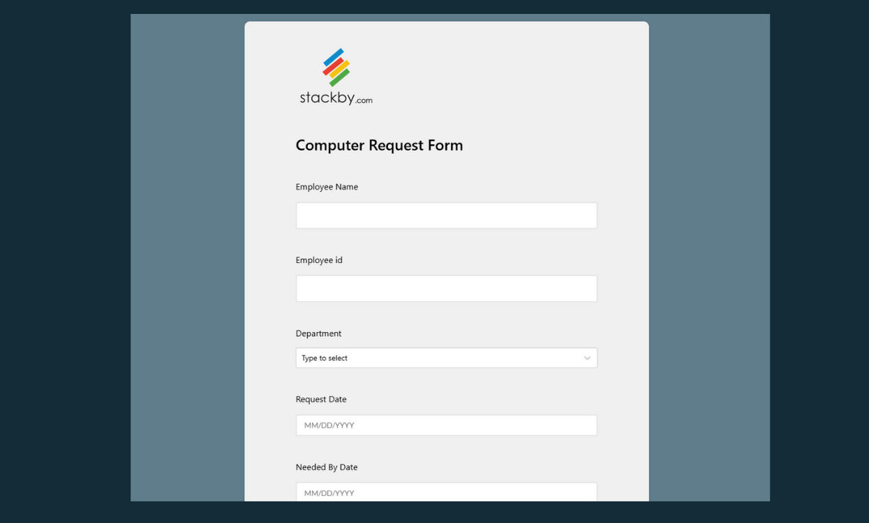 Computer Request Form Template – Request, Approve, and Track IT Equipment Templates