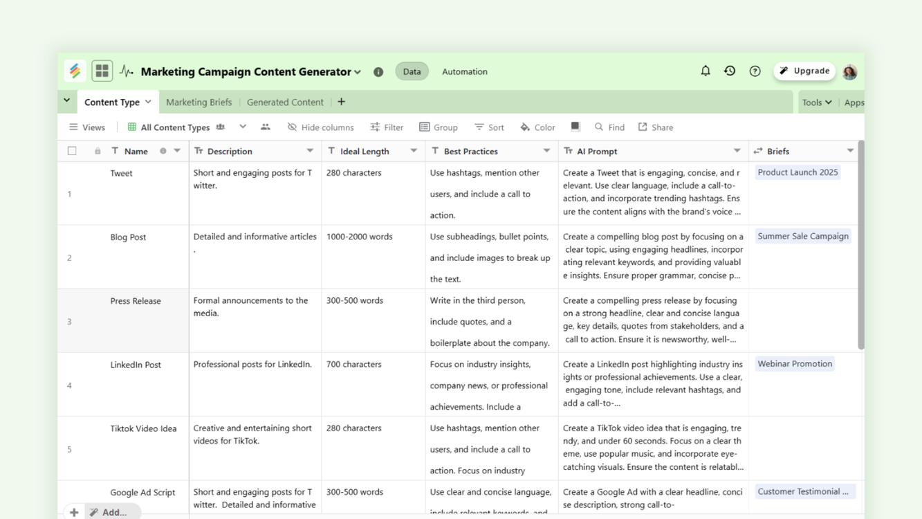 AI Marketing Campaign Content Generator | Create Campaign Copy Fast Templates