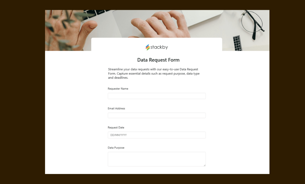 Data Request Form Template for efficient data collection and management. Templates