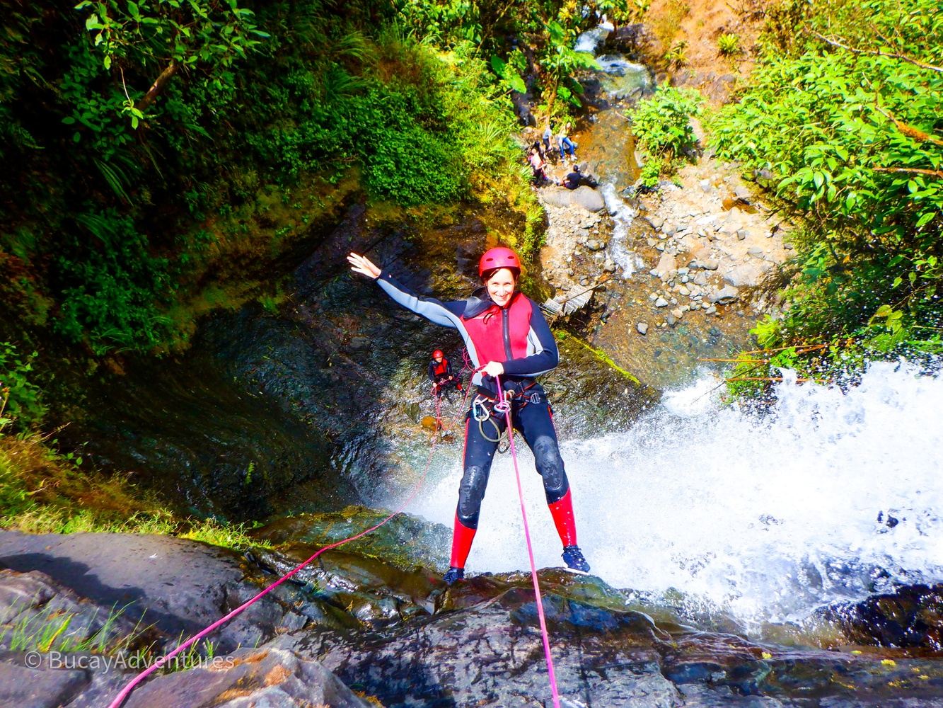 Canyoning Baños rio Blanco in Baños de Agua Santa, Ecuador