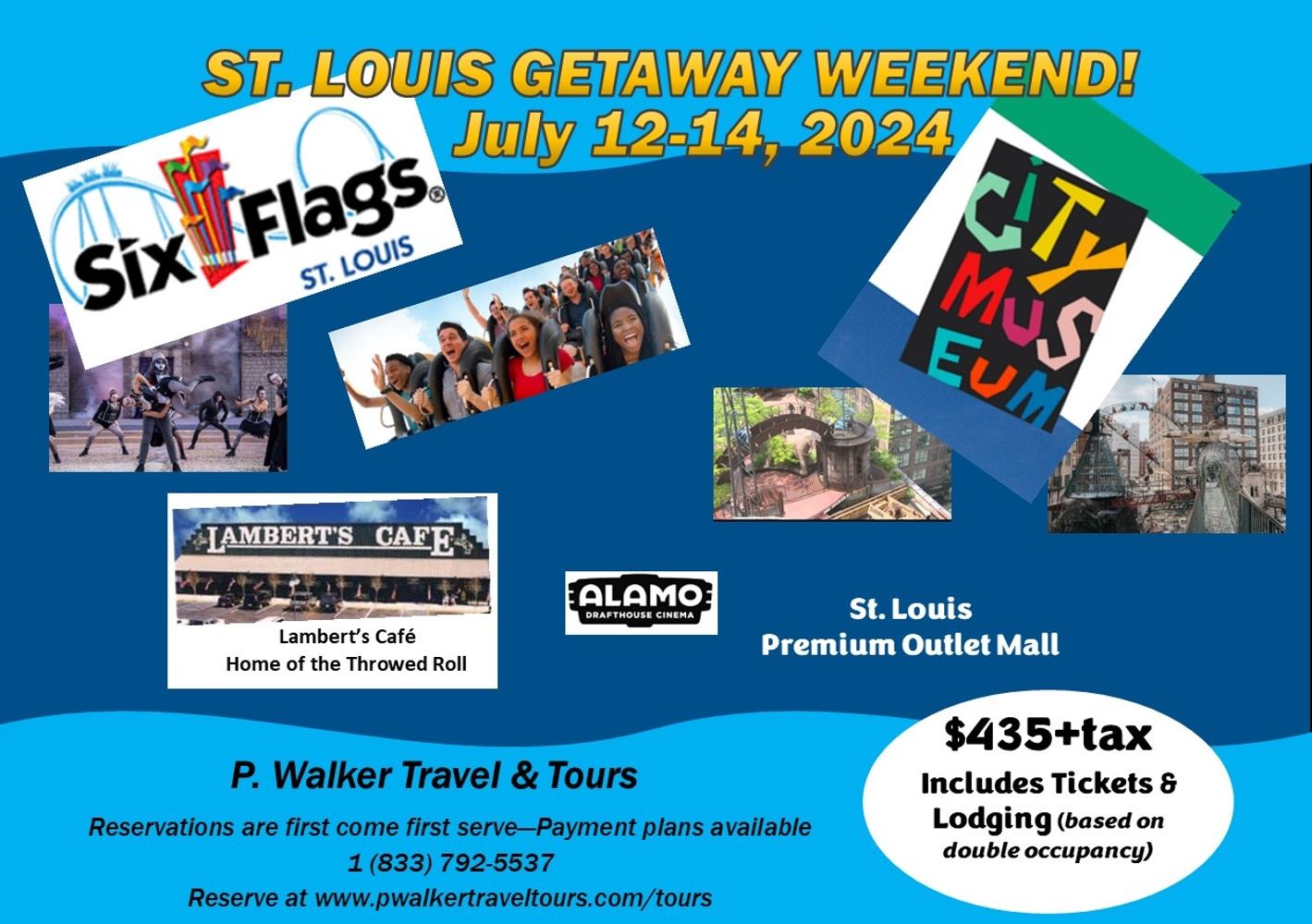 ST LOUIS / 6 FLAGS / CITY MUSEUM / LAMBERTS /... and more ....