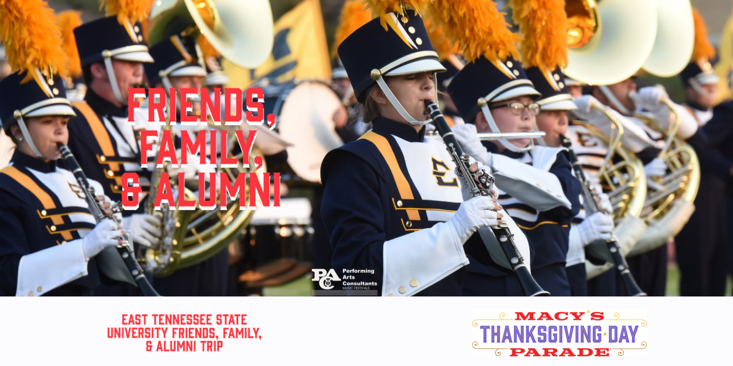 2024 Macy's Parade w/East Tennessee State University Marching Band!